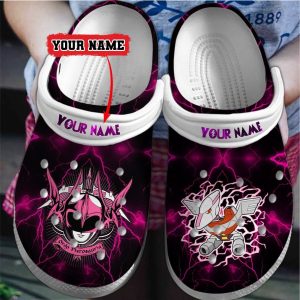 image 161 1 1, Customized Water-proof Pink Power Ranger Crocs, Available Sizes For Kids And Adults, Adult, Kids, Pink, Water-proof