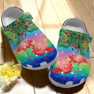 image 172, Soft And Colorful Flamingo With Bird Of Paradise Crocs, Quick Delivery Available!, Colorful, Soft