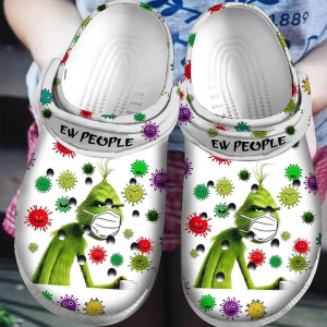 image 20 600×600 1, Water-resistant And Lightweight Grinch EW, People White Crocs, Perfect For Outdoor Play, Outdoor, Water-Resistant, White