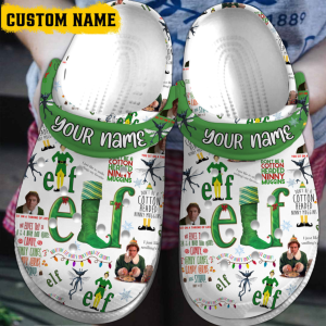 image-200-600×600-1.png, Personalized Christmas Elf Crocs, Fun And Safe For Outdoor Activity, Outdoor, Personalized