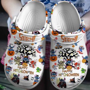 image 206, Stylish Disney Stitch Happy Halloween Unisex Crocs, Fun And Safe For Kids And Adults, Adult, Kids, Stylish, Unisex