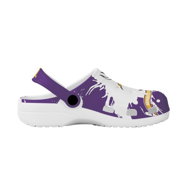 image 226 2, Adult Unisex And Durable Amazing Minnesota Vikings With White On The Purple Crocs, Order Now for a Special Discount!, Adult, Durable, Purple, Unisex, White