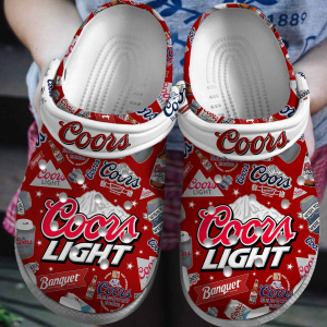 image 237 1, Adult Rare Coors Beer Red Unique Crocs – Easy To Clean, Adult, Rare, Red, Unique