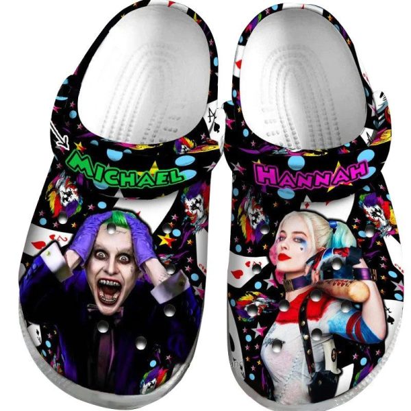 image 240, Personalized Joker And Harley Quinn Classic Crocs, Unisex Movie Character Clogs, Classic, Personalized, Unisex