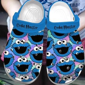 image 25 2 1, Fashionable Unisex Crocs The Muppet Cookie Monster Blue Clogs, Blue, Fashionable, Unisex