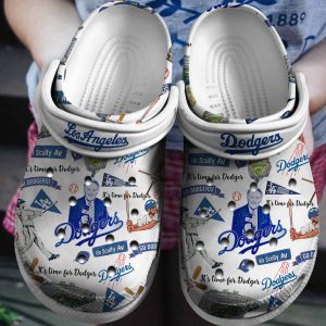 image 297, Special Design Classic And Good-looking It’s Time For Dodgers Remember Vin Scully On The White Crocs, Order Now for a Special Discount!, Classic, Good-looking, Special, White