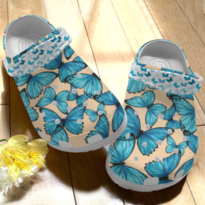 image 30 1, Water-proof and Comfort Magic Blue Butterfly Crocs, Comfort, Water-proof