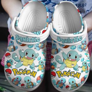image 334, Funny Pokemon Squirtle Anime Crocs For Adults, Perfect For Outdoor Activity, Adult, Funny