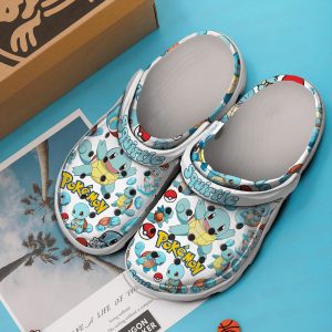 image 335, Funny Pokemon Squirtle Anime Crocs For Adults, Perfect For Outdoor Activity, Adult, Funny