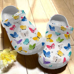 image 34 1, New design Colorful Butterfly Painting Crocs, New Design