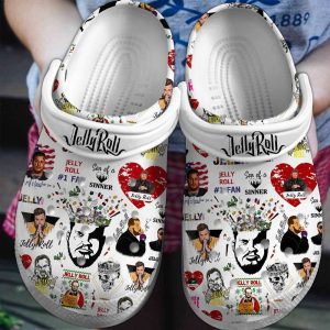image 351, For Fans, Special Design Lightweight And Water-Resistant Singer Jelly Roll Crocs, Music Star Crocs, Quick Delivery Available!, Lightweight, Special, Water-Resistant