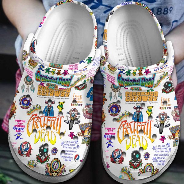 image 375, New Design Non-slip And Good-looking Grateful Dead Music Crocs, Gift For Fans, Easy to Buy!, Good-looking, New Design, Non-slip