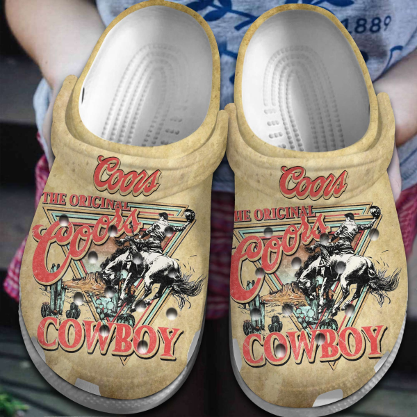 image 405, Special The Original Coors Cowboy Crocs, Limited Edition Vintage Vibes Coors Beer Comfort Crocs, Comfort, Limited Edition, Special