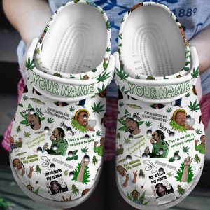 image 408, Durable Breathable And Customized Weed-loving Rapper Snoop Dogg Crocs, Fast Shipping!, Breathable, Customized, Durable