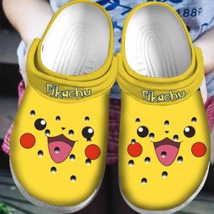 image 44 2, Funny Pikachu Yellow Crocs, Easy To Buy, Funny, Yellow