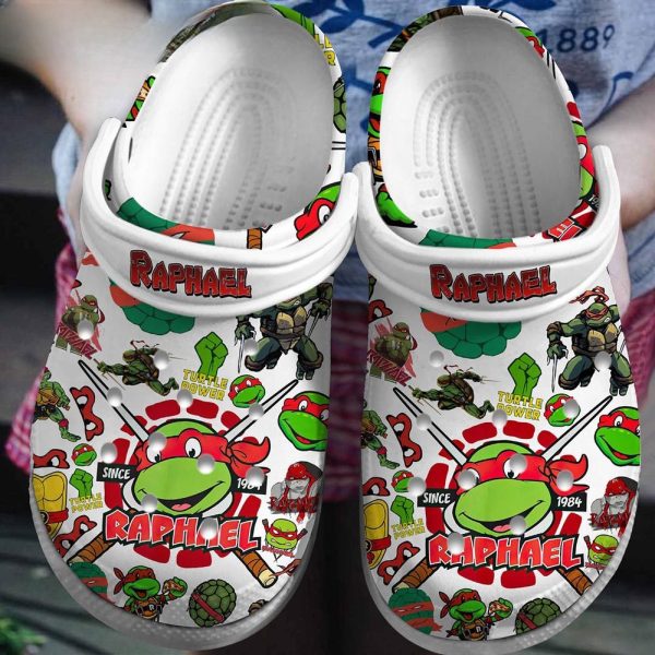 image 46 102, Great Soft Sandals Clogs Raphael Teenage Mutant Ninja Turtles Adult White Crocs, Adult, Soft, White
