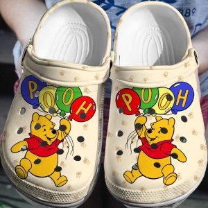 image 46 122, Good-looking Winne The Pooh With The Balloon Unisex Beige Crocs, Beige, Good-looking, Unisex