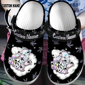 image 46 13, Personalized Don’t Care Bear Weed Crocs Cannabis Marijuana 420 Weed Crocband Crocs, Easy To Clean!, Personalized