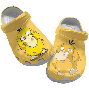 image 46, Funny Pokemon Psyduck Anime Yellow Crocs, Buy More Save More, Funny, Yellow