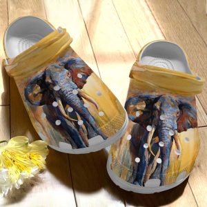 image 46 53, Beautiful Clogs Elephant Lined Adult Crocs, Best Gift For Elephant Lovers, Adult, Lined