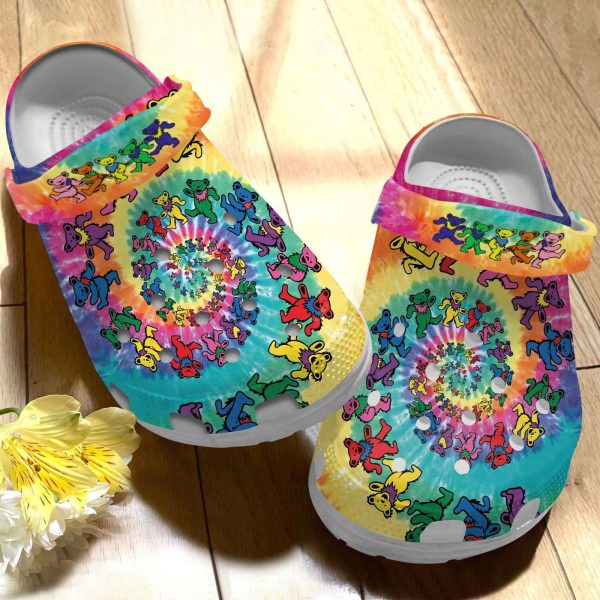 image 46 7, Dancing Bear Colorful Classic Clog Unisex Adult Crocs Comfort Sandals, Adult, Classic, Comfort, Unisex