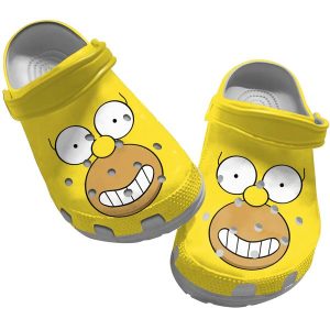 image 673, Brighten Up Your Day With Our Eye-catching Design Of Unisex Homer Simpsons Crocs For Adults, Eye-catching, Unisex