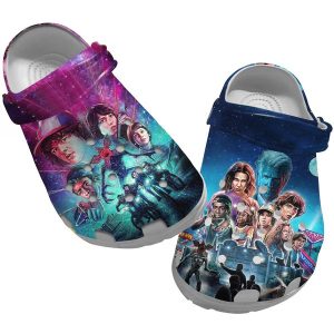 image 690, Special Blue And White Crocs, Crocs Inspired By Stranger Things Film, Blue, Special, White