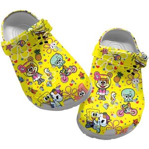 image 761, Cute Limited Edition Spongebob Yellow Crocs Shoes, Cute, Limited Edition, Yellow