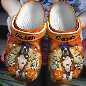 image 77, Special Lightweight And Personalized The Wizard Boxer Halloween On The Orange Crocs, Fast Shipping!, Orange, Personalized, Special