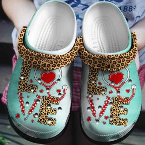 leopard nurse shoes love nurse life clogs crocs gift leopard 3nr 3853 ao6zh