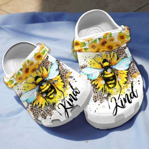 mockup 17, Beautiful and Water-Resistant Bee Kind With Sunflower Crocs For Women, Beautiful, Water-Resistant, Women