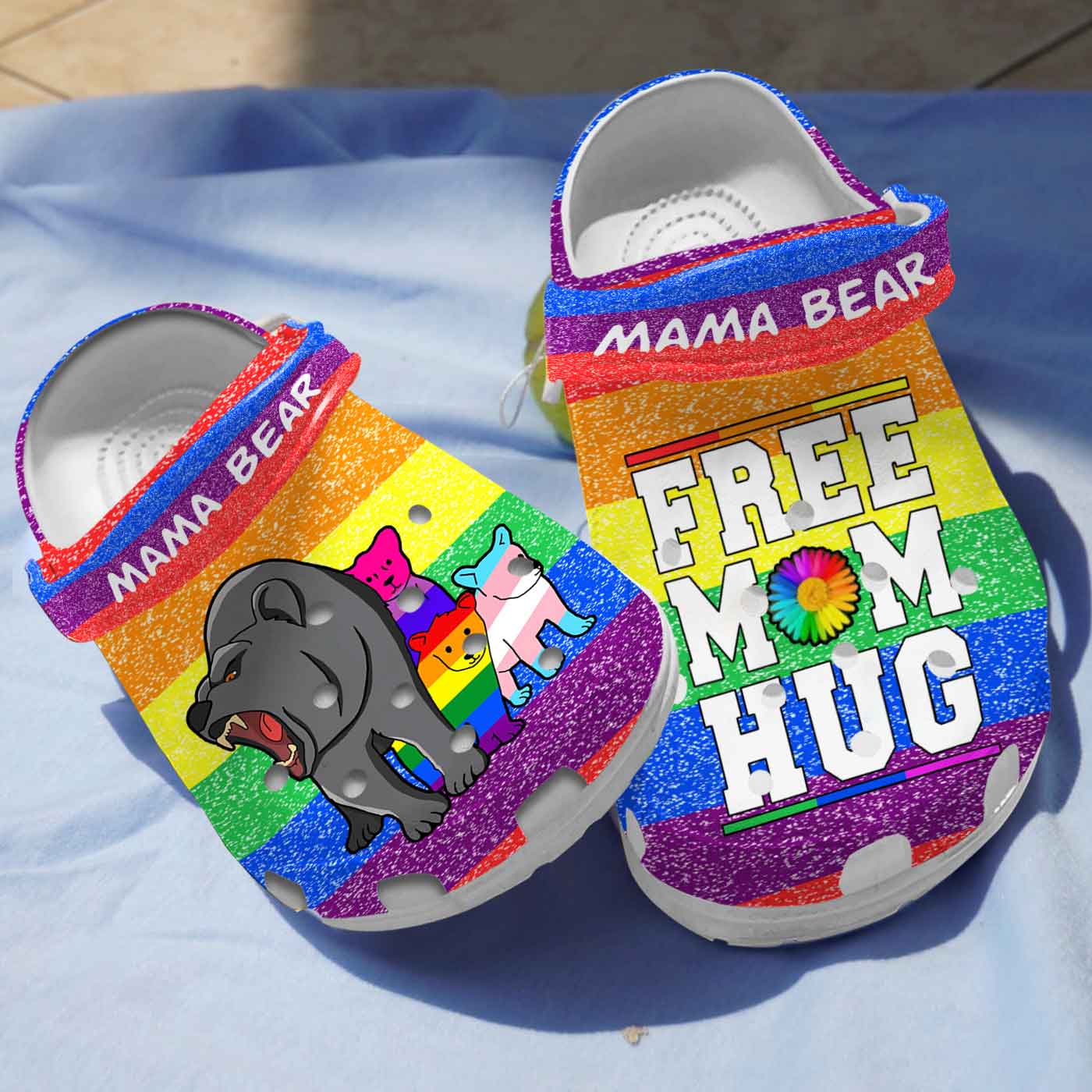 classic non slip and water proof mama bear mothers day on the colorful crocs quick delivery available m4oh9