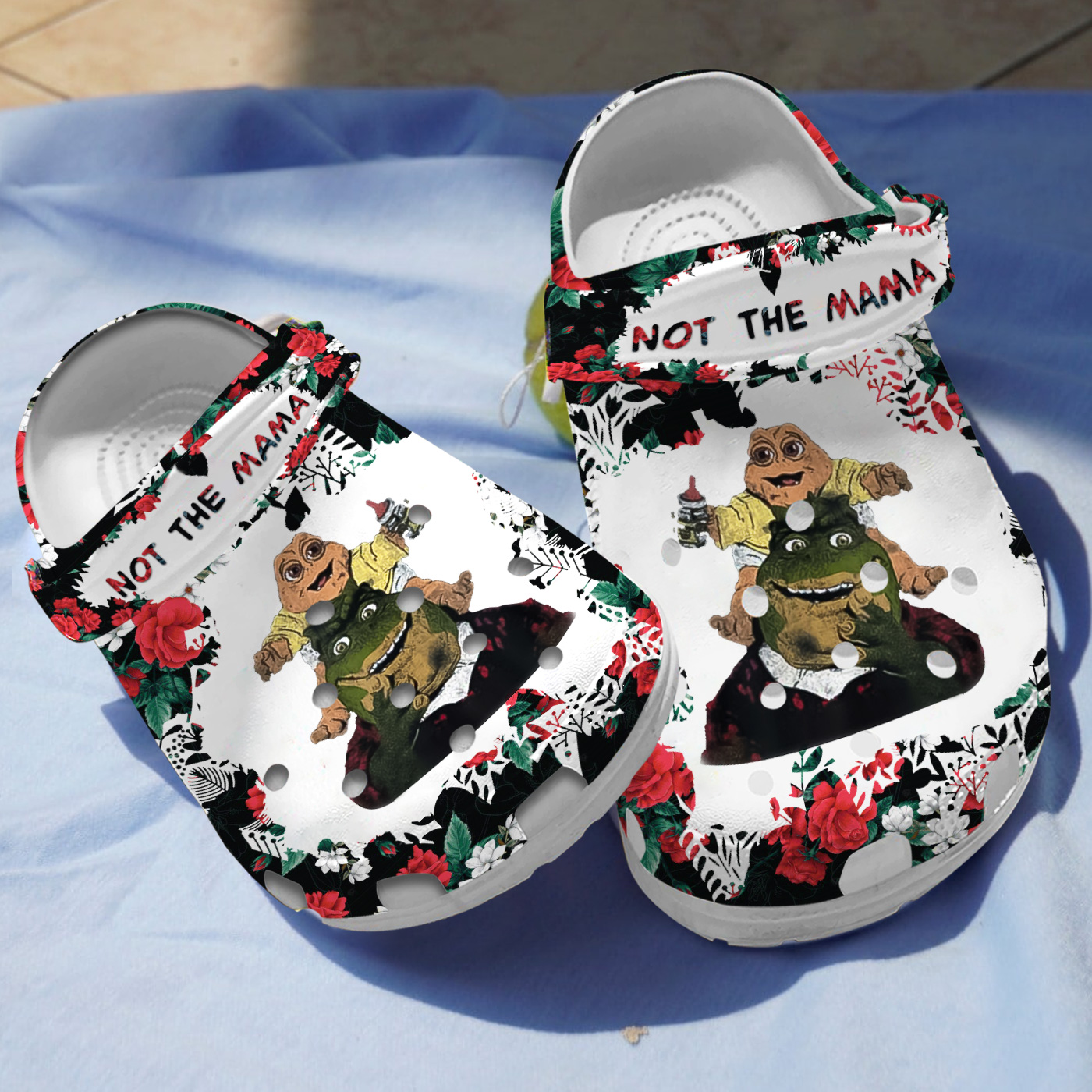 dinosaurs not the mama with flower crocs lightweight non slip and safety crocs easy to buy qphcj