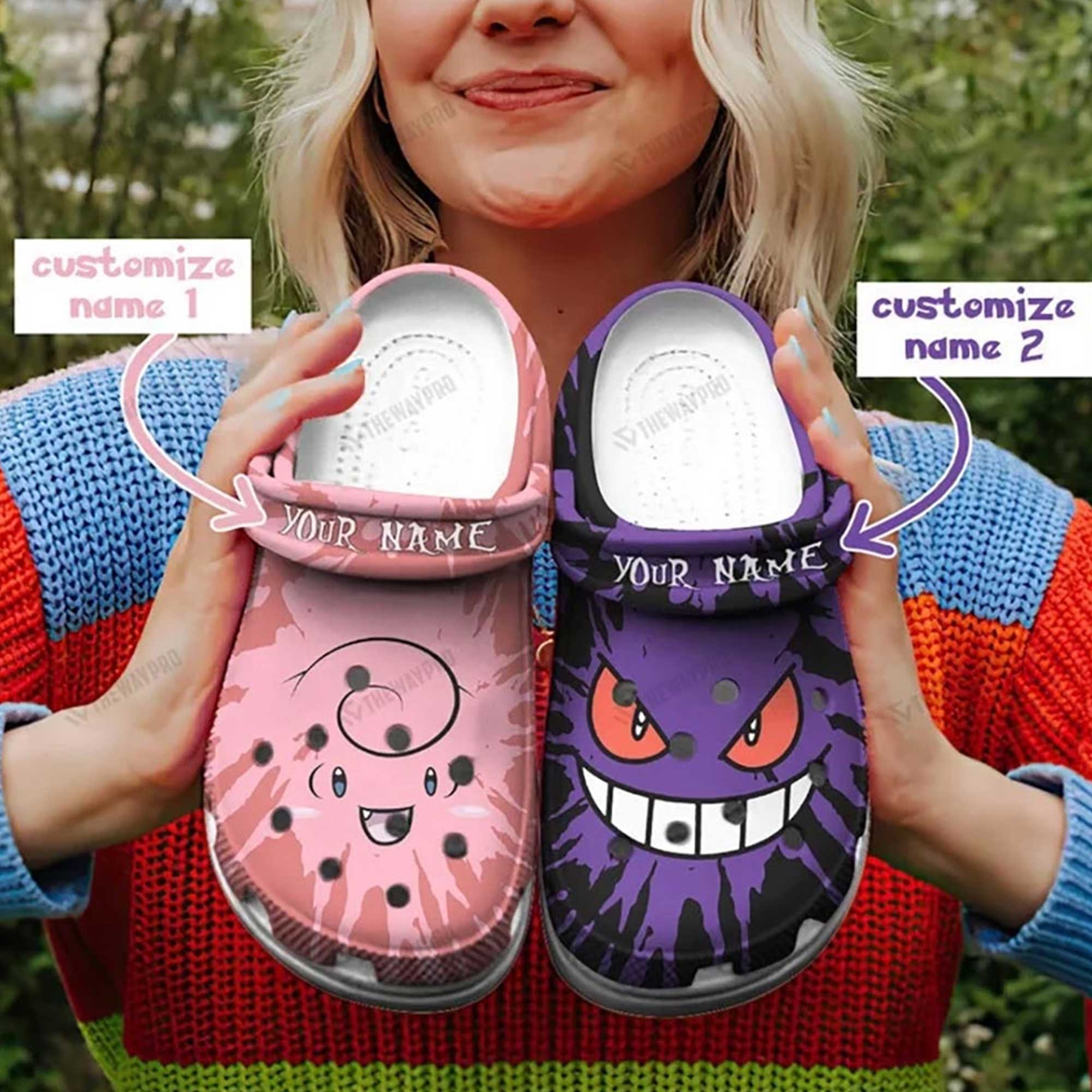 for fans personalized good looking and cool crocs gengar face crocs quick delivery available v0usr