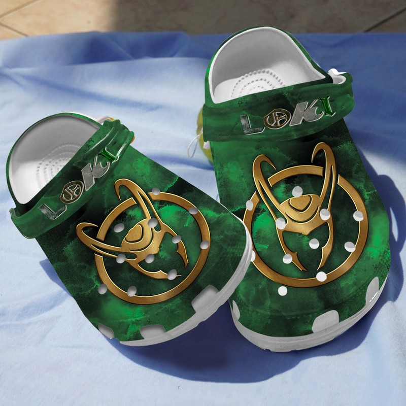perfect for fans classic non slip and good looking loki logo crocs order now for a special discount cmdai