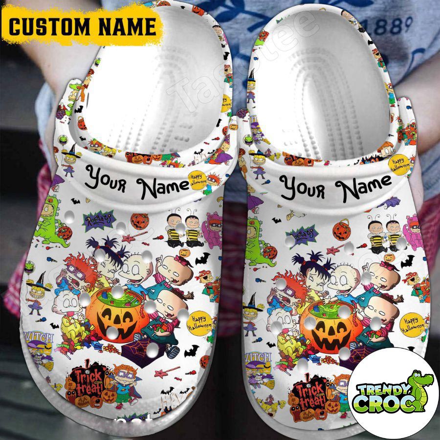 perfect for fans personalized classic and good looking happy halloween with rugrats characters crocs order now for a special discount pe2ut
