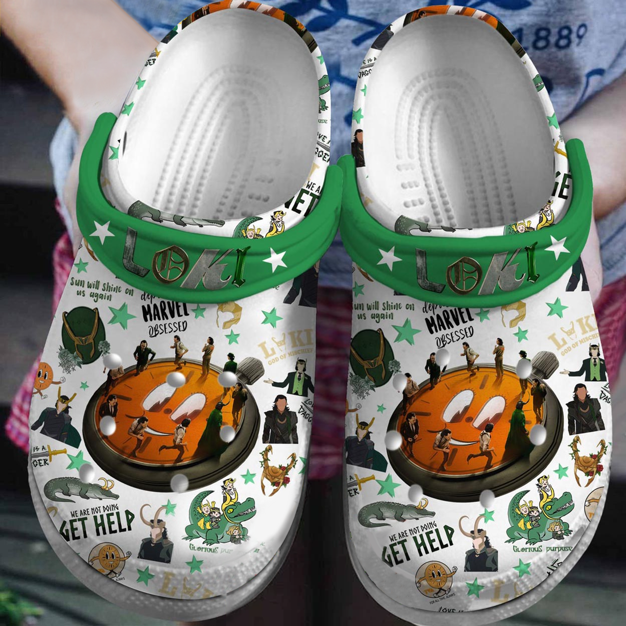 special design classic and funny loki run on pocket watch crocs order now for a special discount a0gnm
