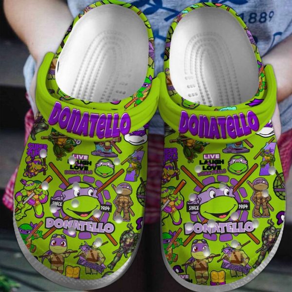 trendycroc teenage mutant ninja turtles movie crocs crocband clogs shoes comfortable for men women, Donatello Teenage Mutant Ninja Turtles Green Classic Crocs, Classic