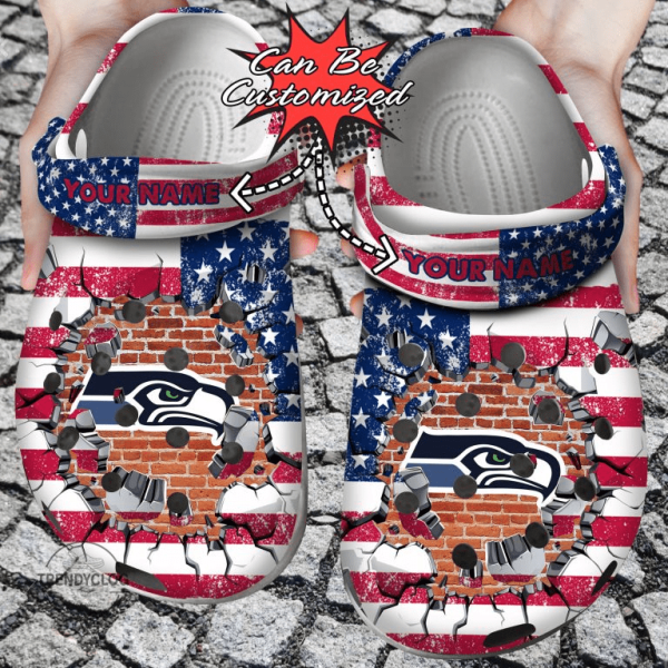 image 80, Cool Design Of Seattle Seahawks NFL Unisex Crocs, Must-have For Outdoor NFL Fans, Cool, Unisex