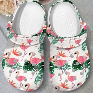 photo 2024 01 06 15 31 01, Pretty Crocs Pink Flamingo Tropical Vibes Clogs Shoes, The Ideal Design For Summer Vacation, Pink, Pretty