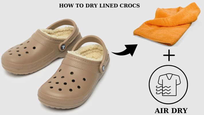 How to dry lined Crocs