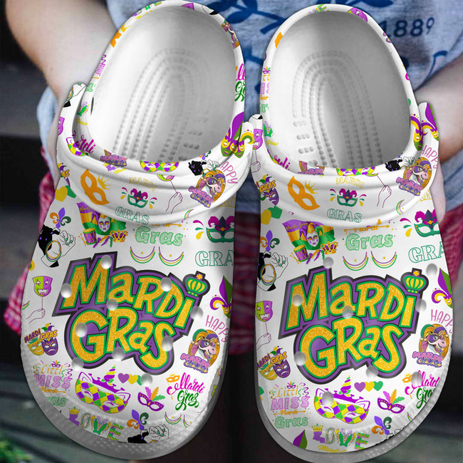 Mardi Gras Crocs