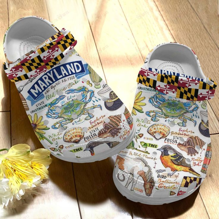 Maryland Flag Crocs