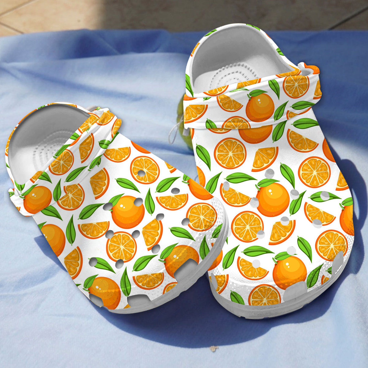 Orange Crocs