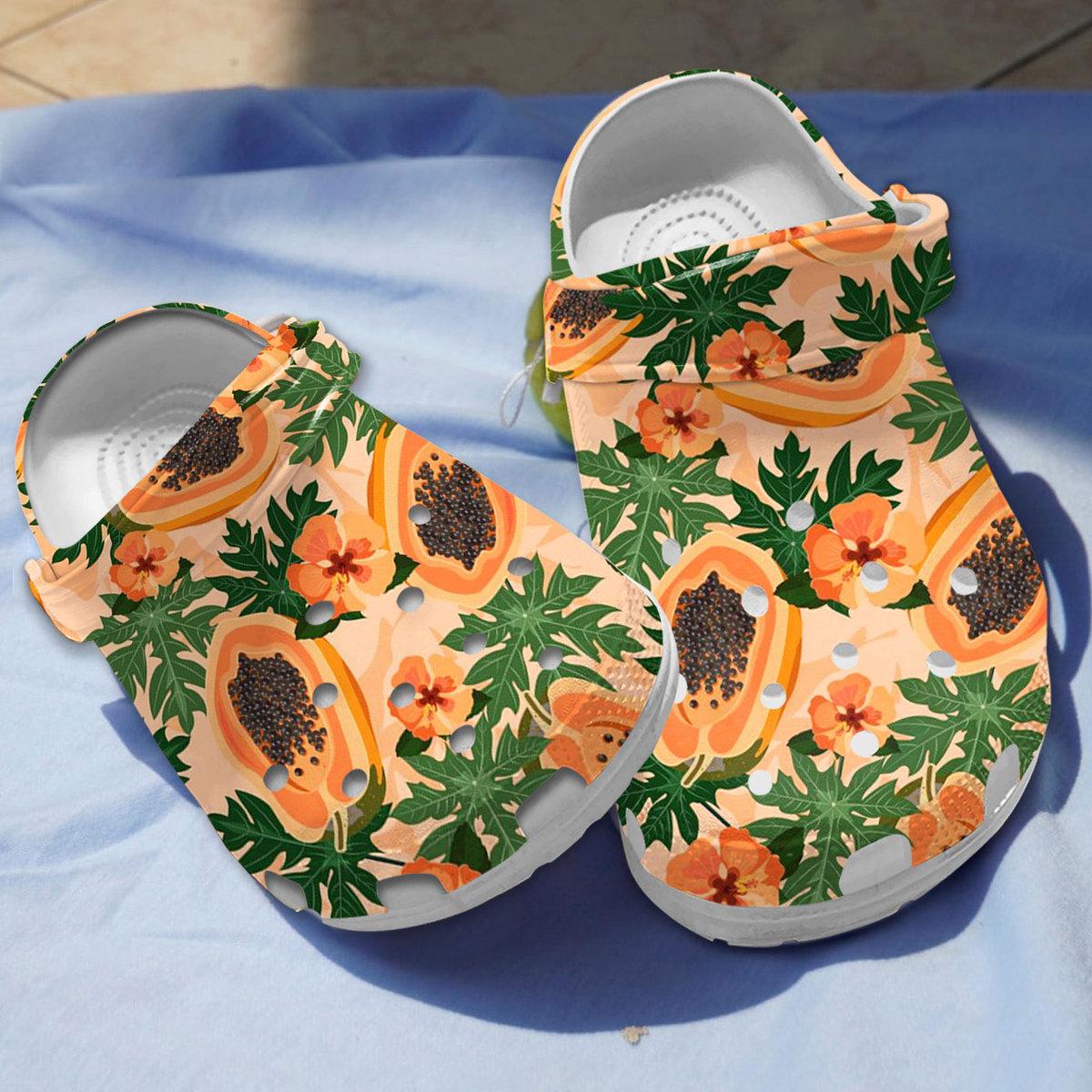 Papaya Crocs