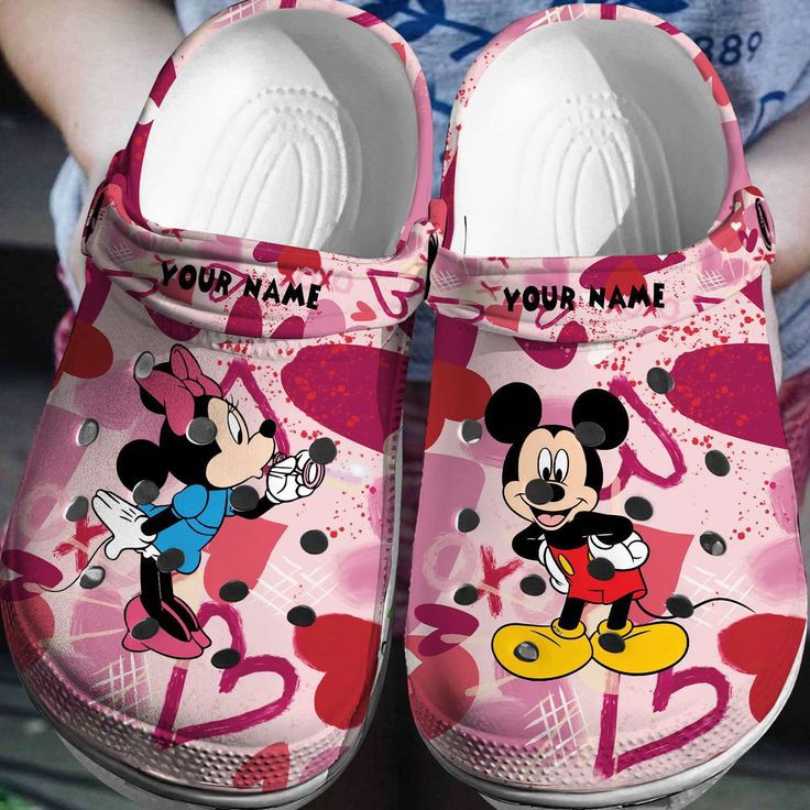 Pink Disney Crocs