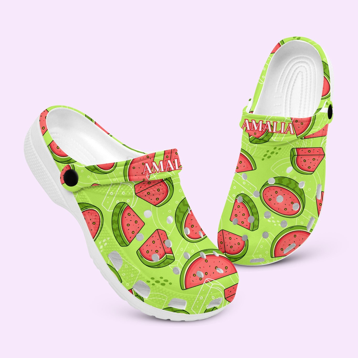 Watermelon Crocs