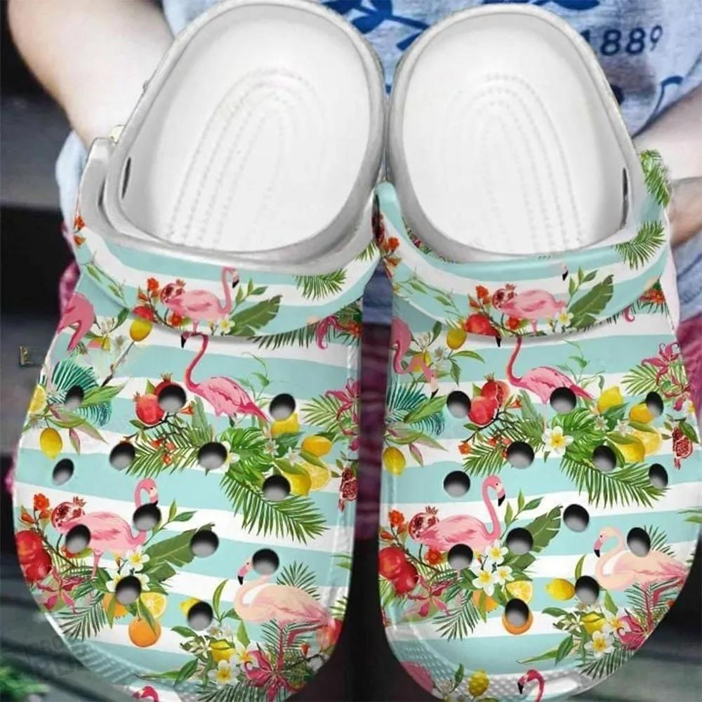 Hawaiian Flower Crocs