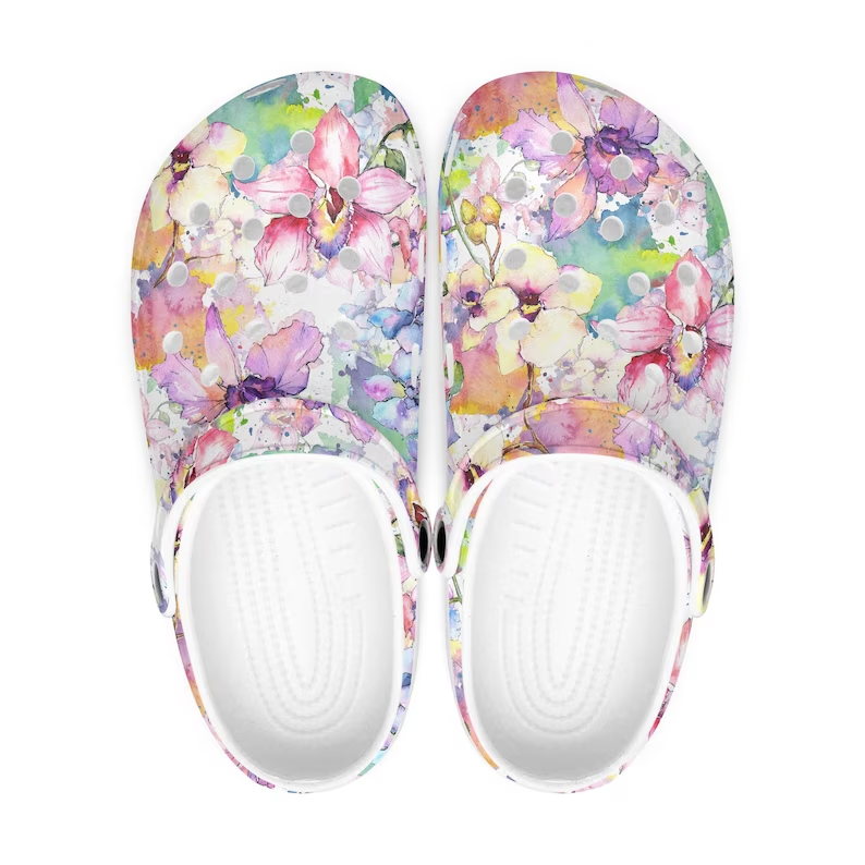 Orchid Crocs